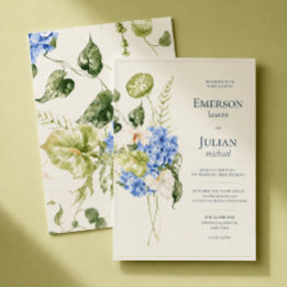 Moderne redaktionelle Orchideen-Anthurien-Hochzeit Einladung