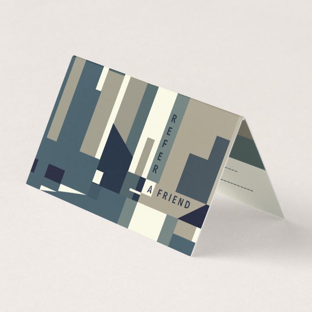 Moderne Referenzkarte Visitenkarten (Vorderseite)