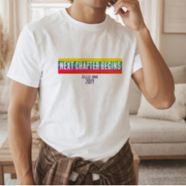 Moderne Regenbogen-Abschluss-Shirts für Zukunftsor T-Shirt