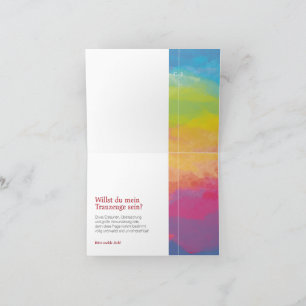 Moderne Regenbogen-Einladungskarten  Einladung