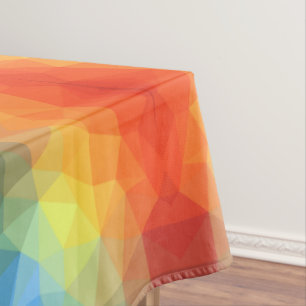Moderne Regenbogen-Geometrieform Tischdecke