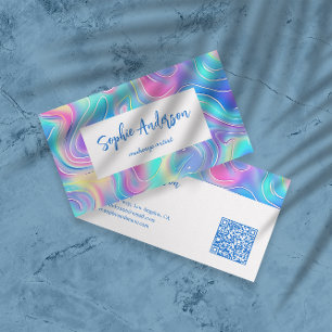 Moderne Regenbogen-Holografische Visitenkarte für