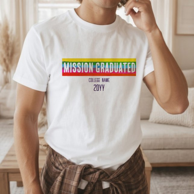 Moderne Regenbogen-Mission Abgeschlossene-Shirt ST T-Shirt (Von Creator hochgeladen)