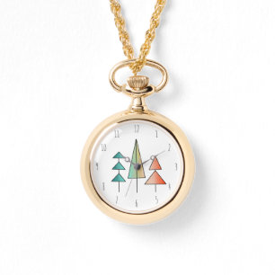 Moderne Regenbogenbäume im Mittelalter erröten aqu Armbanduhr