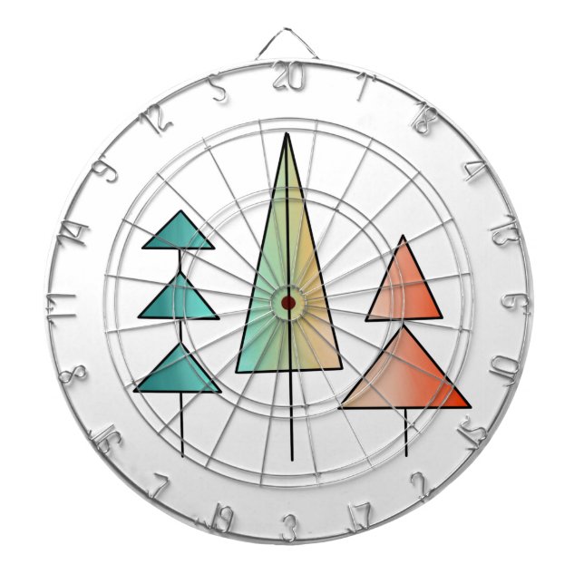 Moderne Regenbogenbäume im Mittelalter erröten aqu Dartscheibe (vorne)