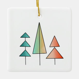 Moderne Regenbogenbäume im Mittelalter erröten aqu Keramikornament