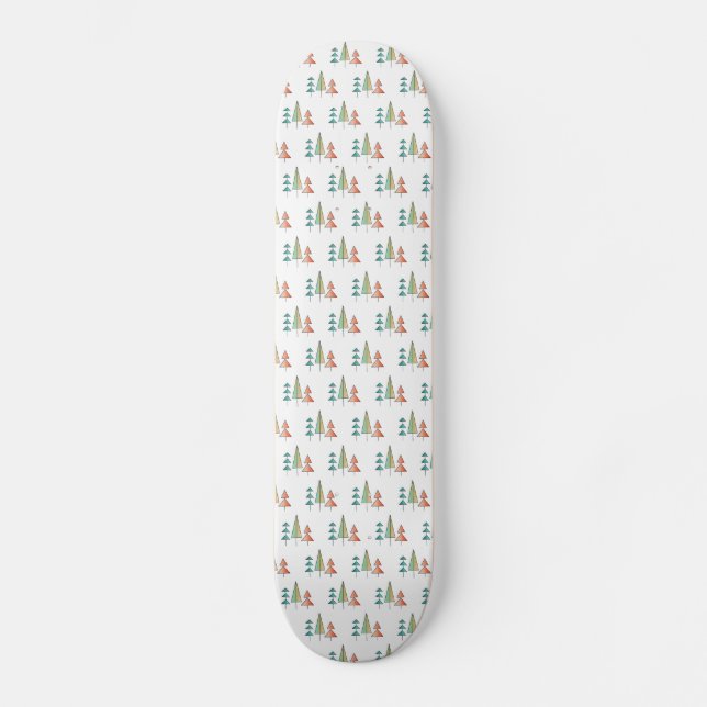 Moderne Regenbogenbäume im Mittelalter erröten aqu Skateboard (Vorderseite)