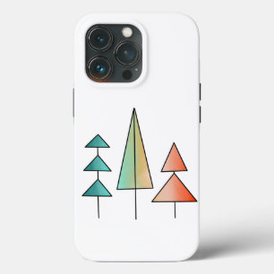 moderne Regenbogenbäume in Teal und Rosé Mitte des Case-Mate iPhone Hülle