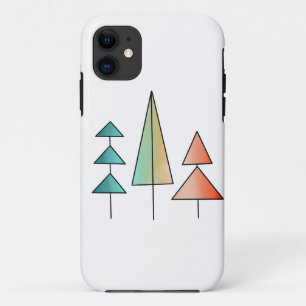moderne Regenbogenbäume in Teal und Rosé Mitte des Case-Mate iPhone Hülle