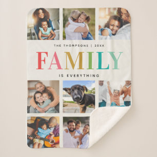 Moderne Regenbogenfamilie ist alles, was Foto Coll Sherpadecke