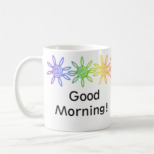 Moderne Regenbogensonne personalisierte Umarmung Kaffeetasse