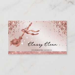 Moderne Reinigungsdienste für Glitzer Visitenkarte