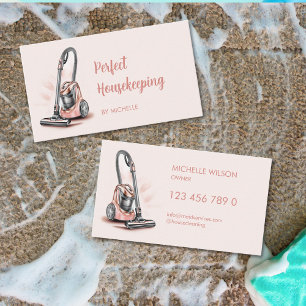 Moderne Reinigungsdienste für Pink Maid Visitenkarte