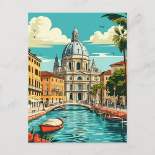 Moderne Reise zum Mailänder Dom Postkarte