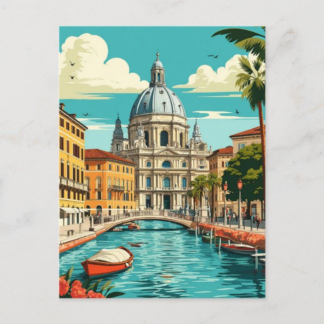 Moderne Reise zum Mailänder Dom Postkarte (Vorderseite)