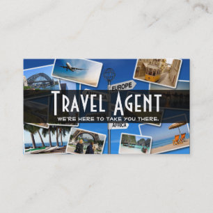 Moderne Reisebüro-Agentur Unternehmensvisitenkarte Visitenkarte