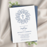 Moderne religiöse Blauer Kreuz-Taufe