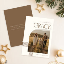 Moderne religiöse christliche Familienfoto-Weihnac