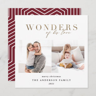 Moderne, religiöse goldene Weihnachtsfeierlichkeit Feiertagskarte