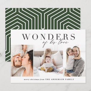 Moderne religiöse Mehrfach-Foto-Weihnachten Feiertagskarte