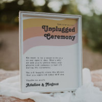 Moderne Retro 70er Regenbogen-Zeremonie ohne Steck