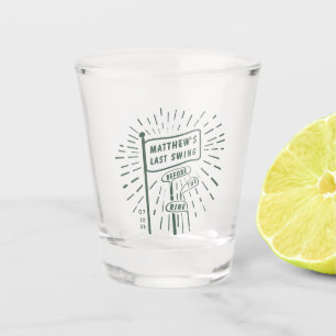 Moderne Retro Bachelor Party Letztes Swing Golf Gr Schnapsglas