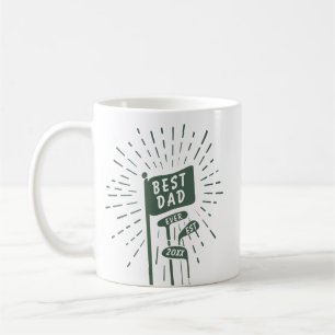 Moderne Retro Best Vater Jeden Foto Golfclub Kaffeetasse