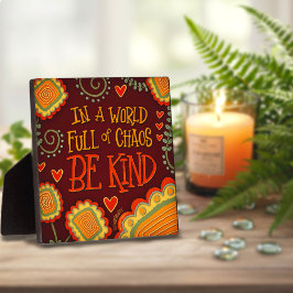 Moderne Retro-Braun ist eine Art Inspirivity Plaqu Fotoplatte