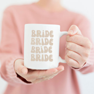 Moderne Retro-Braut-Junggesellinnen-Abschiedsparty Kaffeetasse