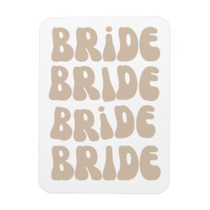 Moderne Retro-Braut-Junggesellinnen-Abschiedsparty Magnet