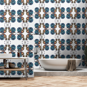 Moderne Retro-Effekt-Schnecke Tapete