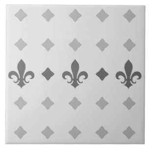 Moderne Retro-Elegante Fliesen Fleur De Lis Muster
