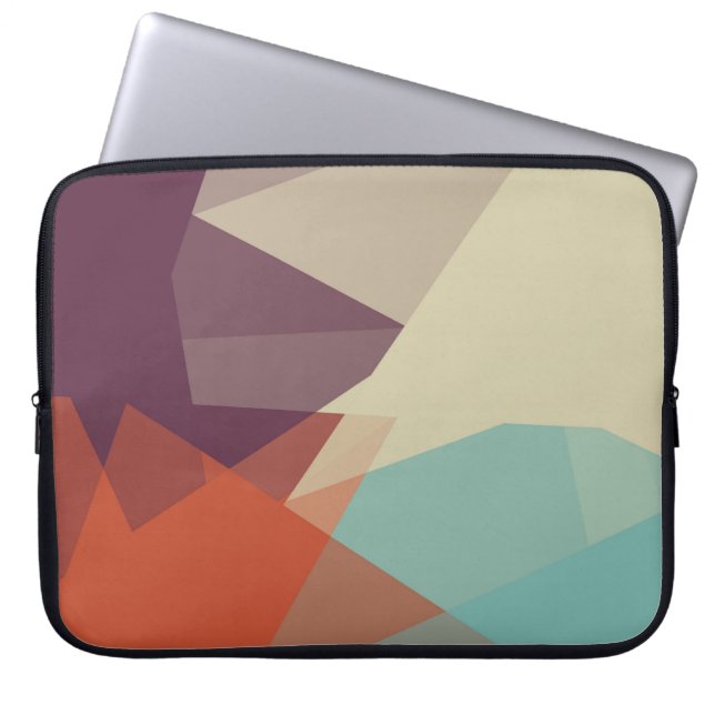 Moderne Retro-Farben Geometric #17 Laptopschutzhülle (Vorderseite)