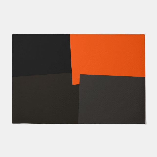 Moderne Retro-Farben Geometric #38 Fußmatte (Vorderseite)