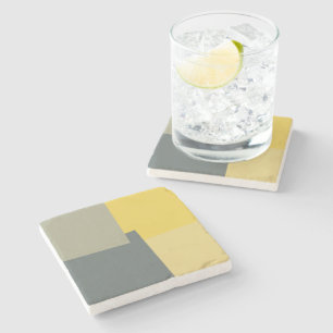 Moderne Retro-Farben Geometrisch #5 Steinuntersetzer