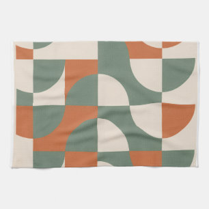 Moderne Retro-Geometrie-Küchenhandtuch Geschirrtuch