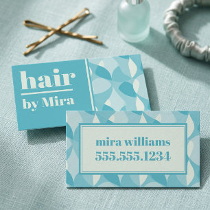Moderne Retro-Geometrie-Muster Visitenkarte