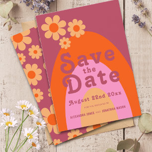 Moderne Retro-Hochzeit Save The Date