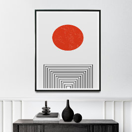 Moderne Retro-Inspirierte Kunst des Mittelalters Poster