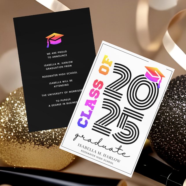 Moderne Retro-Klasse 2025 Rainbow Ankündigung (Von Creator hochgeladen)