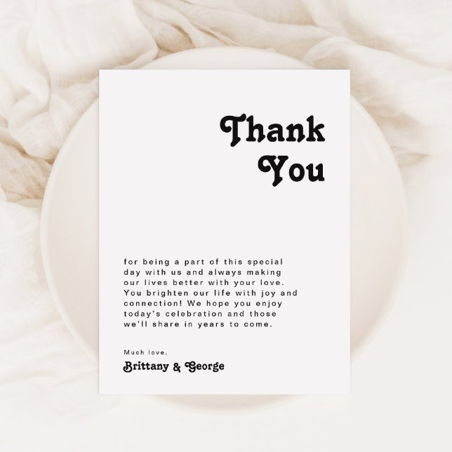 Moderne Retro-Lesekarte dank Karte (Von Creator hochgeladen)