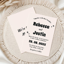 Moderne Retro-Minimalistische Hochzeit