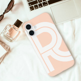 Moderne Retro Monogram, erste zeitgenössische Nied iPhone 16 Plus Hülle