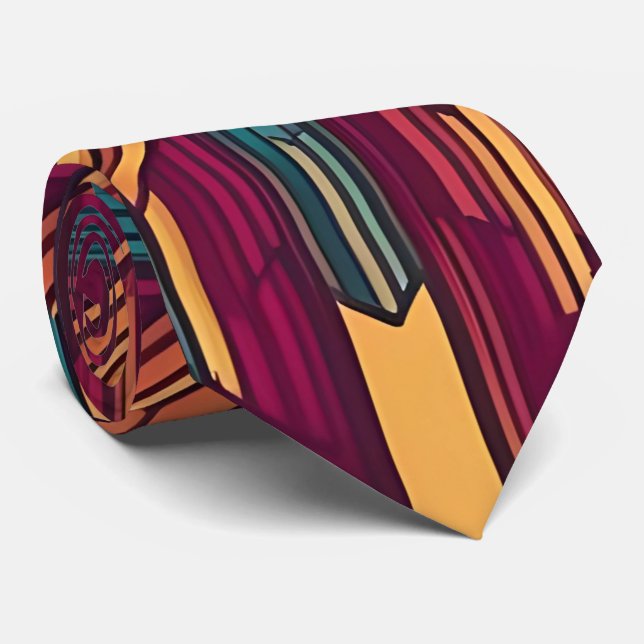 Moderne Retro Neck Tie Krawatte (Gerollt)