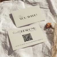 Moderne Retro-QR-Code französische wunderliche Hoc
