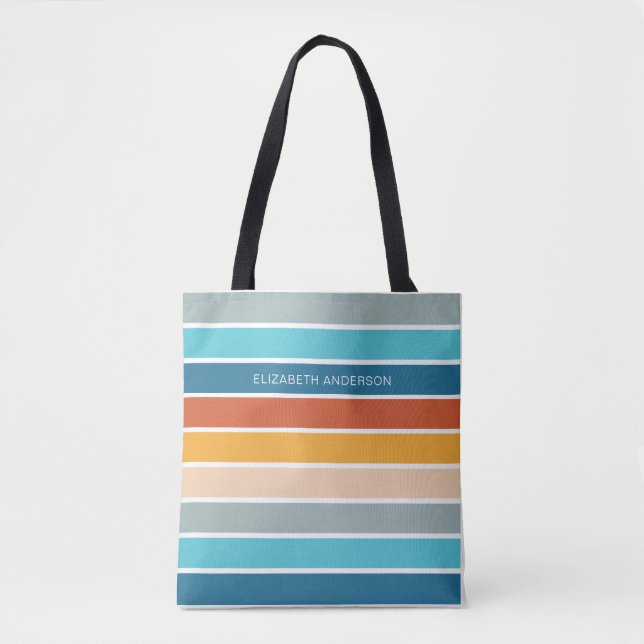 Moderne Retro-Sonnenschutzstreifen Personalisiert (Vorderseite)