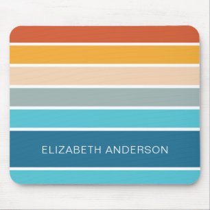 Moderne Retro-Sonnenschutzstreifen Personalisiert Mousepad