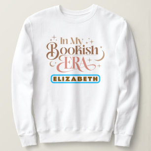 Moderne Retro-Typografie In meiner Bookish Era F Sweatshirt