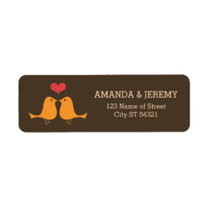 Moderne Retro Vinyl Record Love Birds Hochzeit