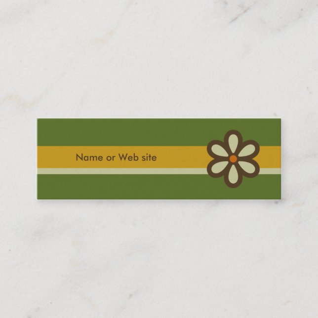 Moderne Retro Visitenkarte - (Vorderseite)